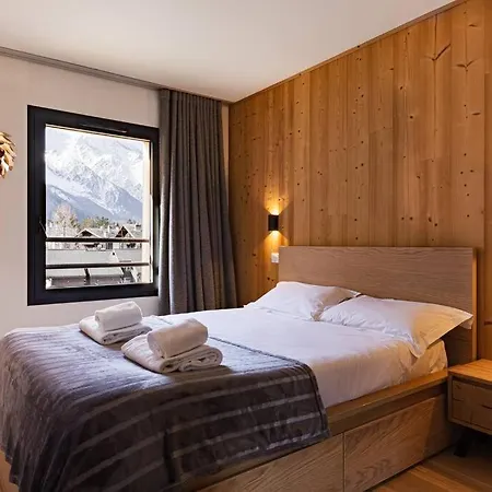 Modern 2br 5* Pool Gym Garage Mont-blanc View *
