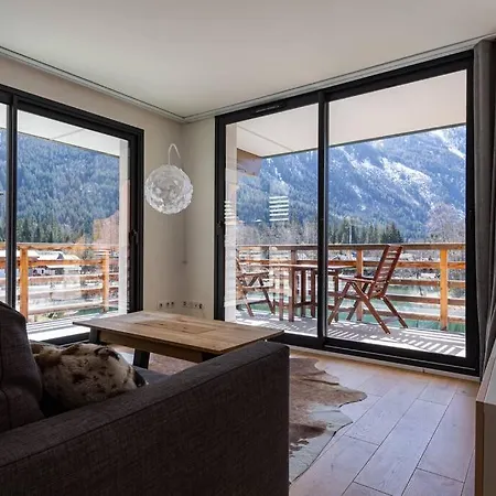 アパート Modern 2br 5* Pool Gym Garage Mont-blanc View *